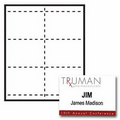 Classic Horizontal Paper Name Badge Insert - 3 Color (4 1/4"x3")